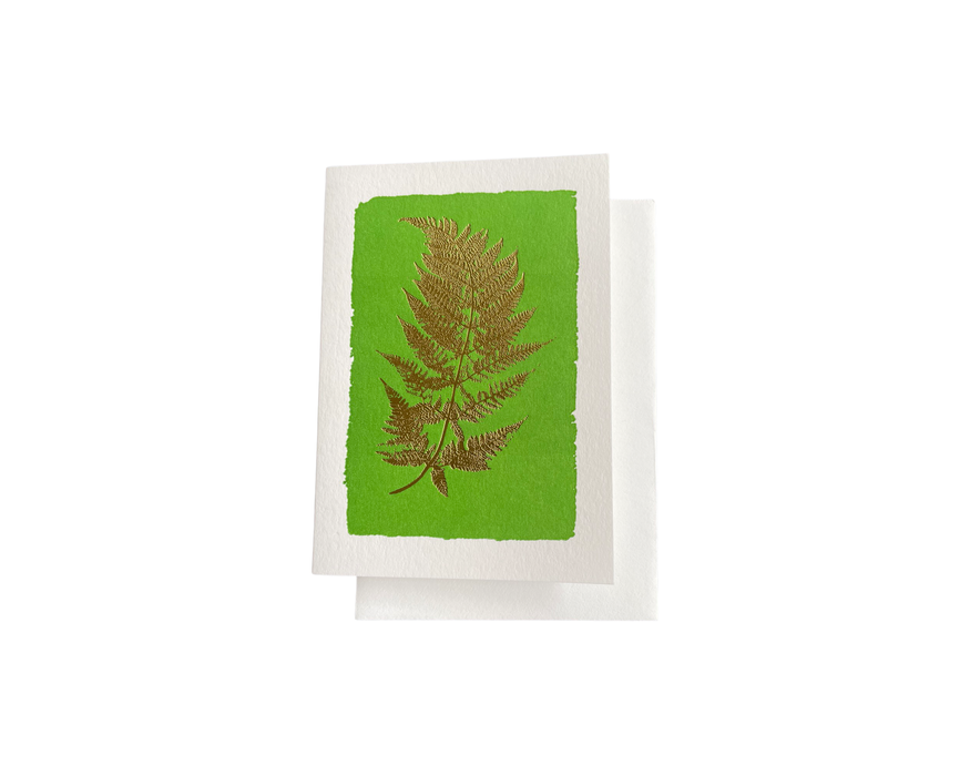 Motivkarte Mini „Goldenes Blatt“