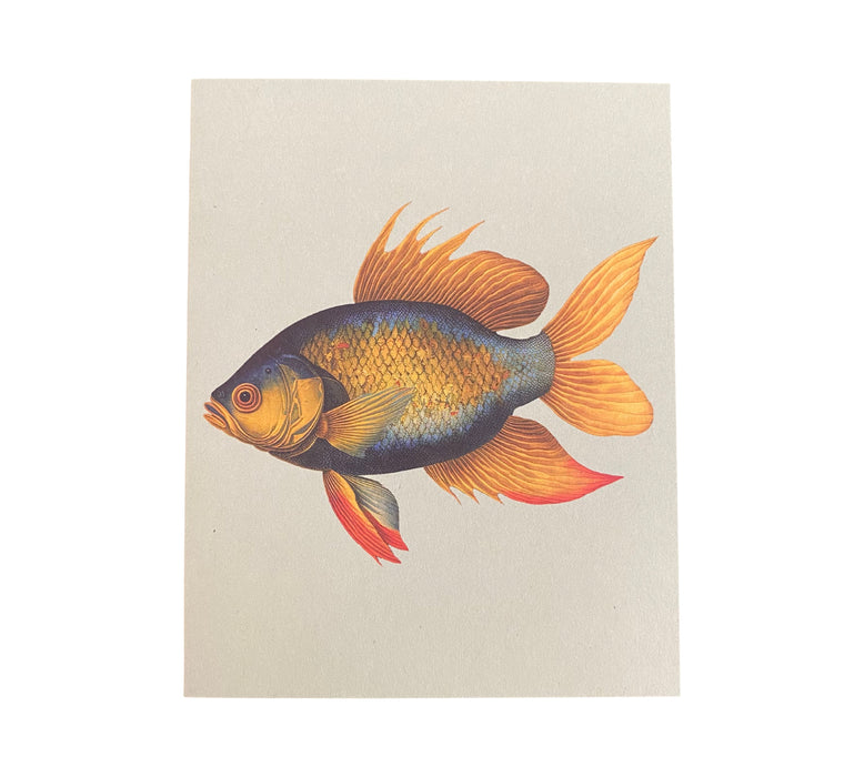 Mini Grußkarte - Goldfisch