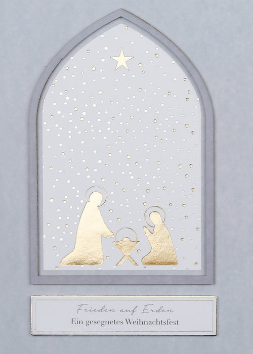 Winterfensterkarte"Ein gesegnetes Weihnachtsfest"