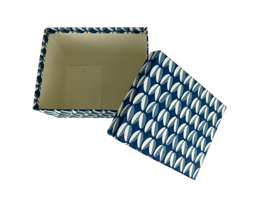 Kartonage Brick Box dunkelblau