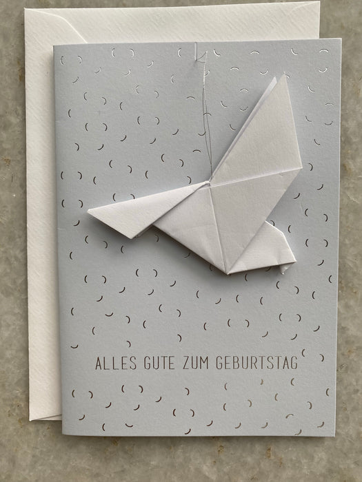 Origami Karte " Alles Gute zum Geburtstag "