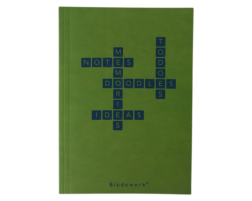 Notizbuch "grünes Kreuzworträtsel"