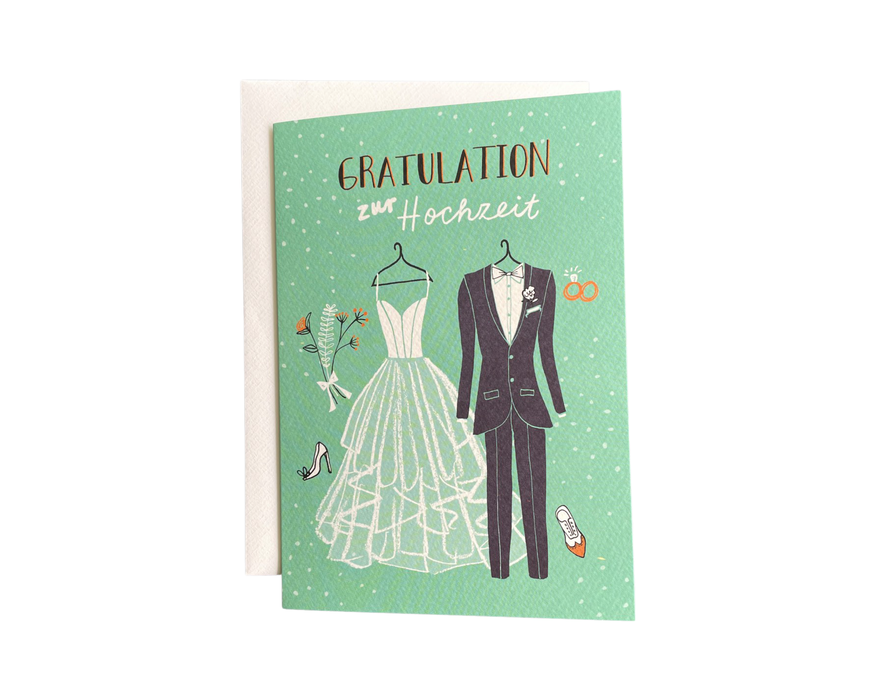 Anlasskarte Hochzeit „Gratulation zur Hochzeit“