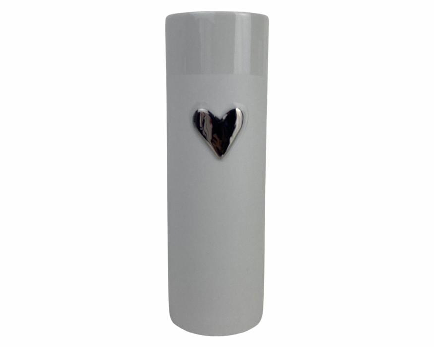 Love Vase silber