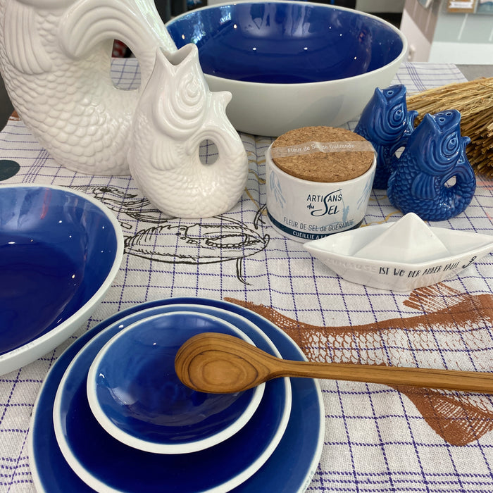 Teller, 9 cm, Keramik, blau