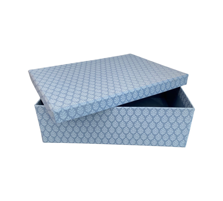 Kartonage Oblong Box L Neem Sky Blue large