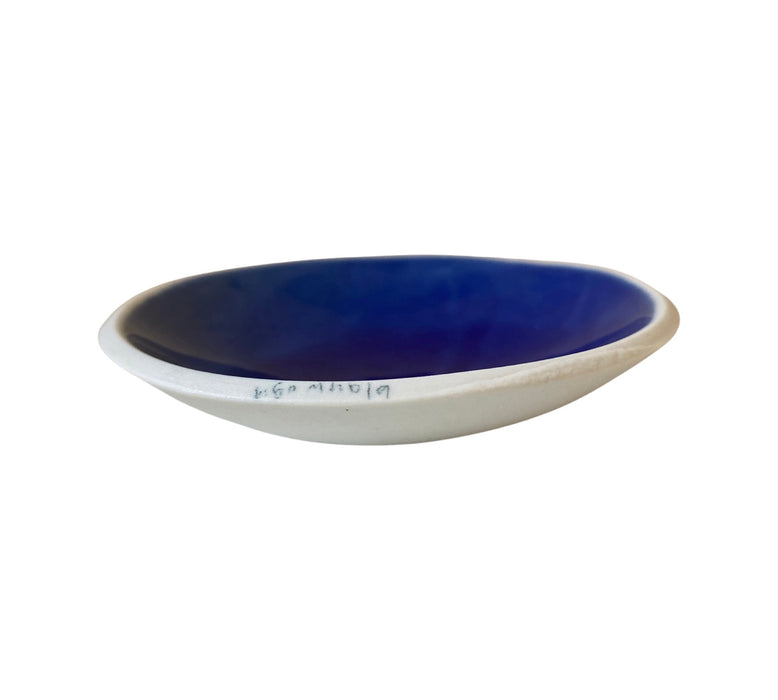 Teller, 9 cm, Keramik, blau